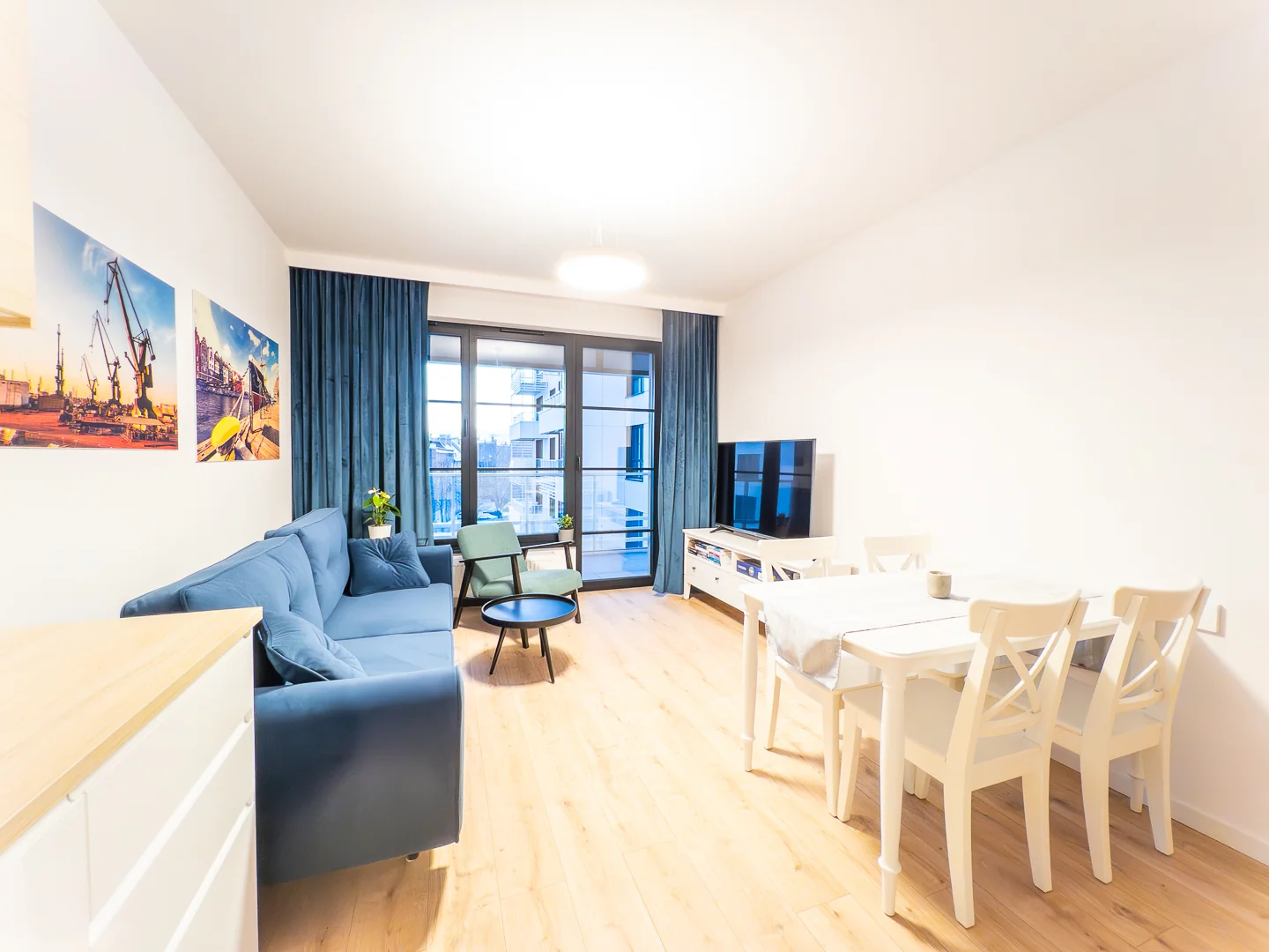 Salon, jadalnia i kuchnia